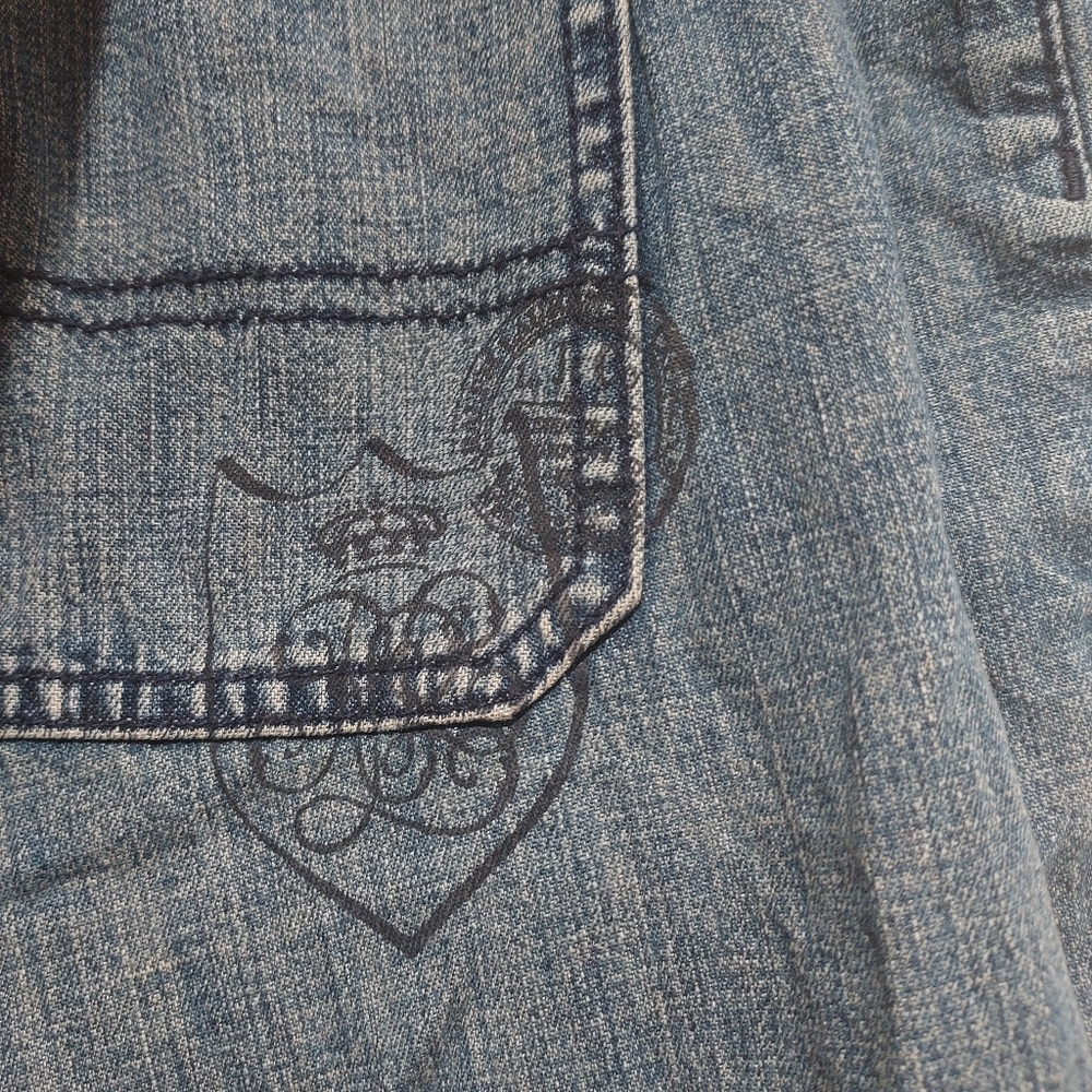 Blue Jeans With Pattern - Picture 3 of 7